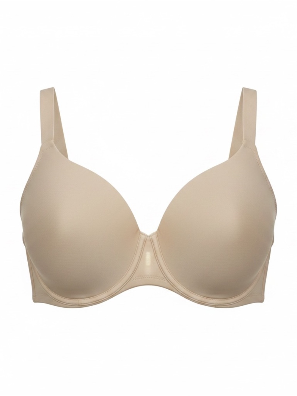 Warner's Beige Seamless T-Shirt Bra with Smooth Molded Cups size XL NWT